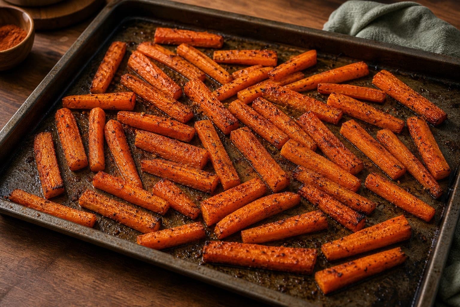 Mushroom Butter Bean Mash Bowls cooking step 2: Roast the carrots.