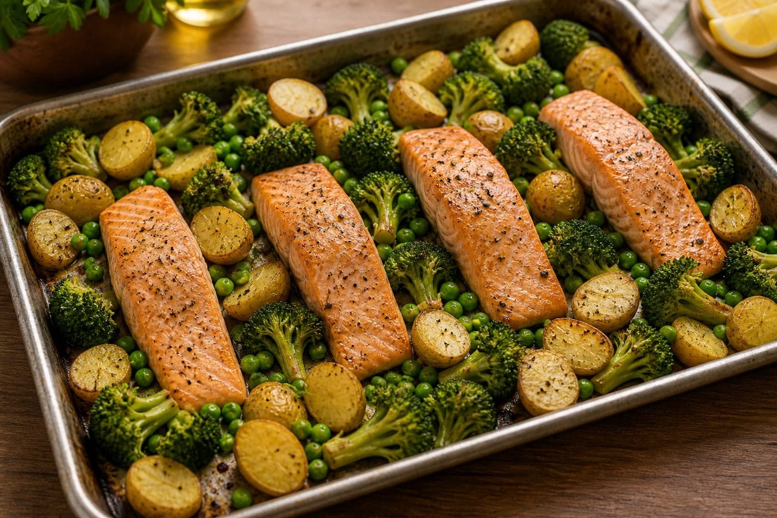 Salmon Broccoli Potato Traybake cooking step 4: Mix the lemon yoghurt.