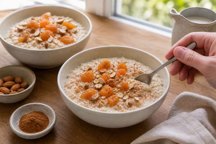 Apricot Almond Porridge cooking step 5: Finish the dish.