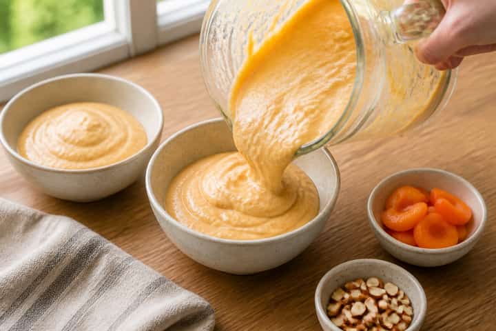 Apricot Almond Smoothie Bowls cooking step 3: Build the flavour.