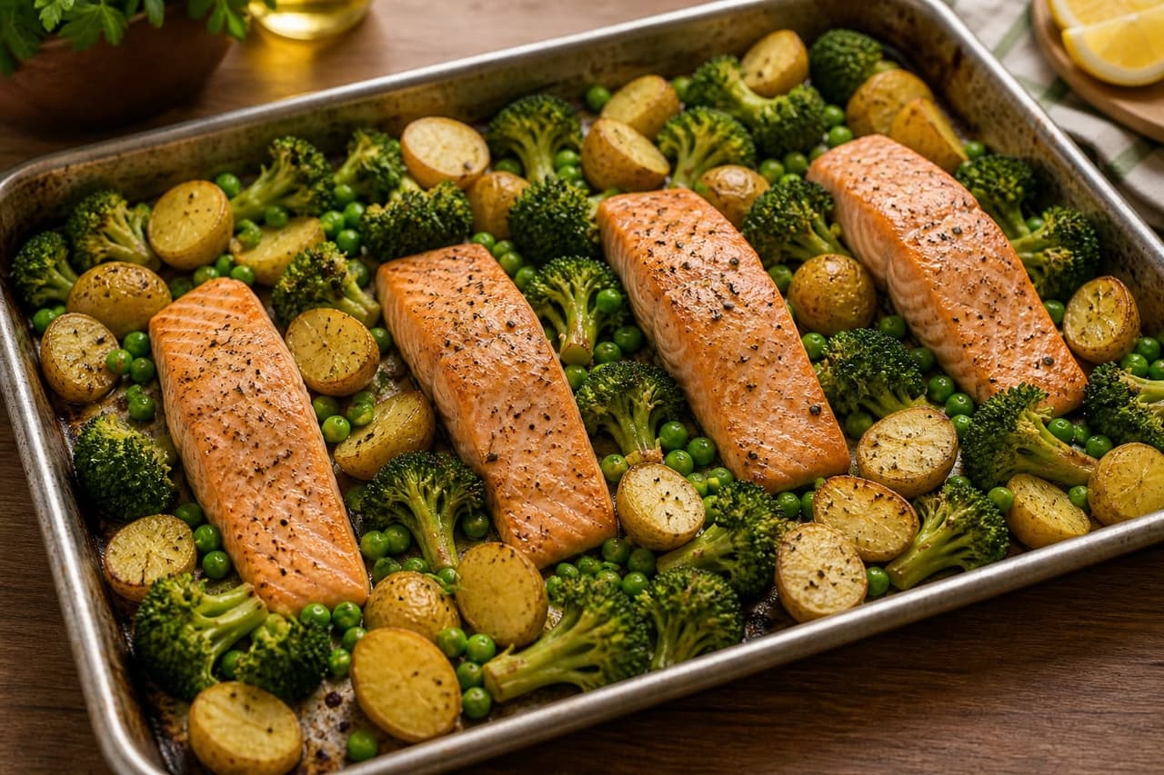Salmon Broccoli Potato Traybake cooking step 4: Mix the lemon yoghurt.