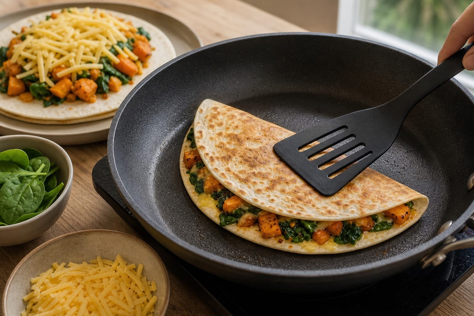 Tomato Pepper Shakshuka Pittas cooking step 5: Warm the pittas.