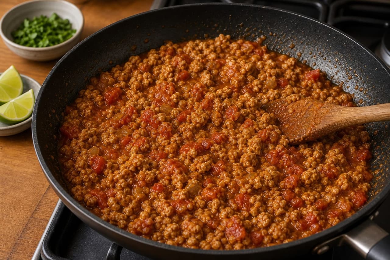 Turkey Pea Keema Rice cooking step 5: Cook the turkey keema.