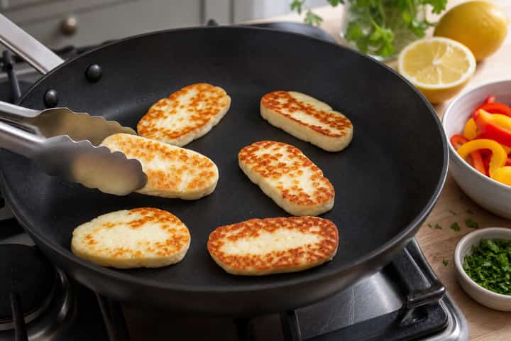 Halloumi Pepper Couscous Boxes cooking step 3: Build the flavour.