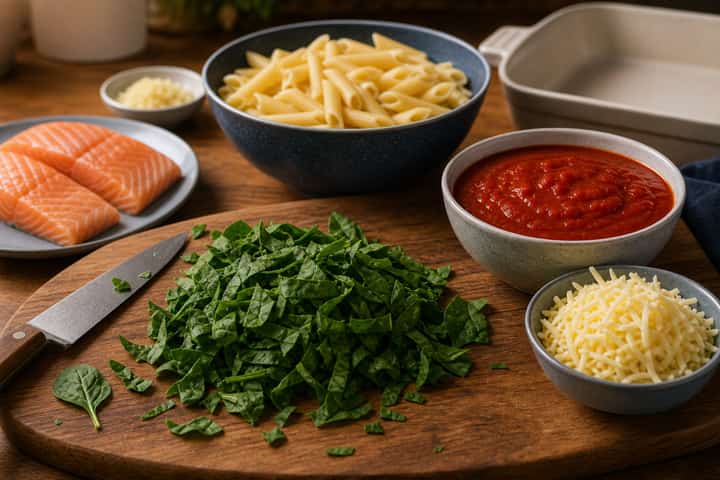 Salmon Ginger Pasta Bake cooking step 3: Build the flavour.