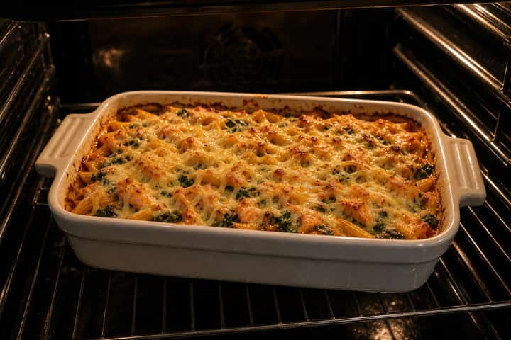 Salmon Ginger Pasta Bake cooking step 6: Serve.