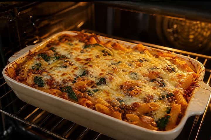 Turkey Lentil Pasta Bake cooking step 6: Serve.