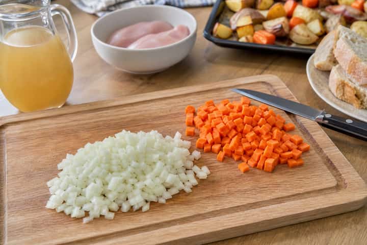 Roast Chicken Soup Pots cooking step 1: Get prepped.