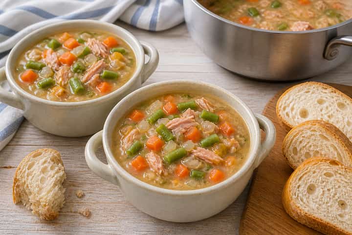 Tuna Bean Soup Pots cooking step 5: Finish the dish.