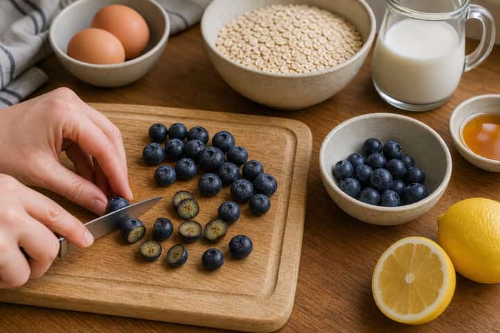 Blueberry Lemon Baked Oats cooking step 2: Start cooking.