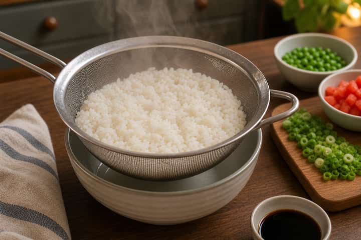 Chicken Tomato Rice Bowls cooking step 5: Finish the dish.