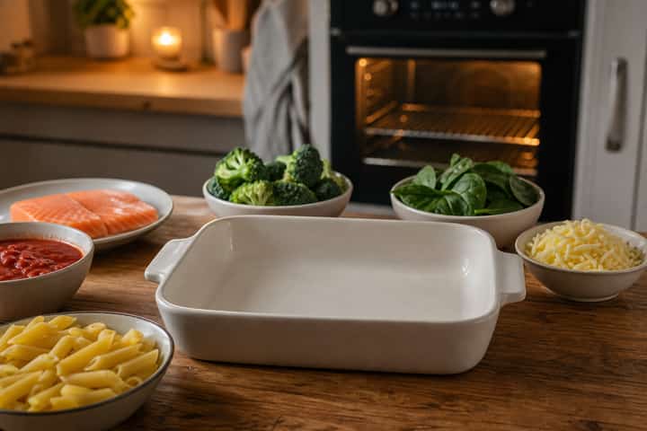 Salmon Broccoli Pasta Bake cooking step 1: Get prepped.