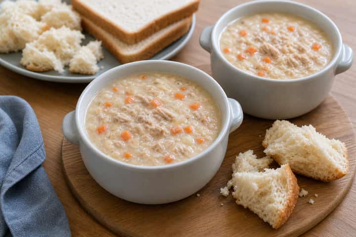 Tuna Mayo Soup Pots cooking step 5: Finish the dish.