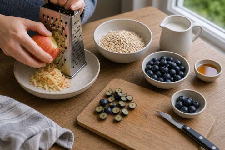 Blueberry Maple Porridge cooking step 1: Get prepped.