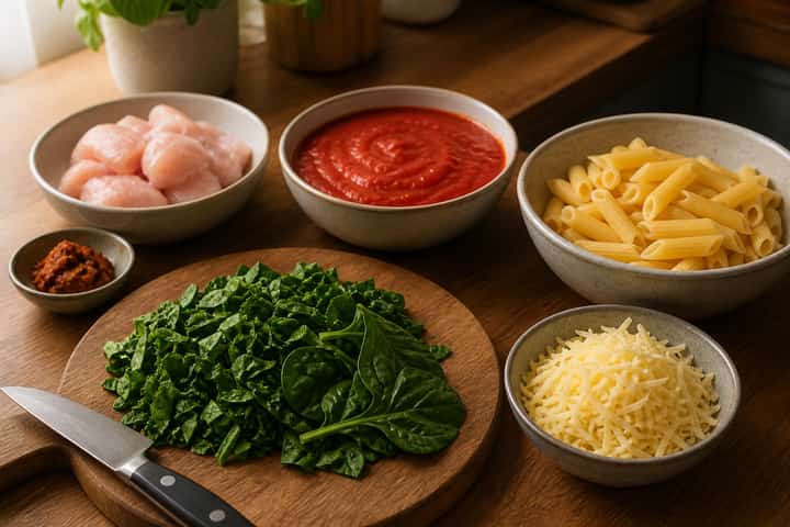Chicken Curry Pasta Bake cooking step 3: Build the flavour.