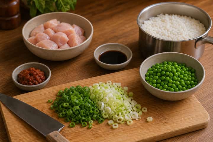 Chicken Curry Rice Bowls cooking step 2: Start cooking.