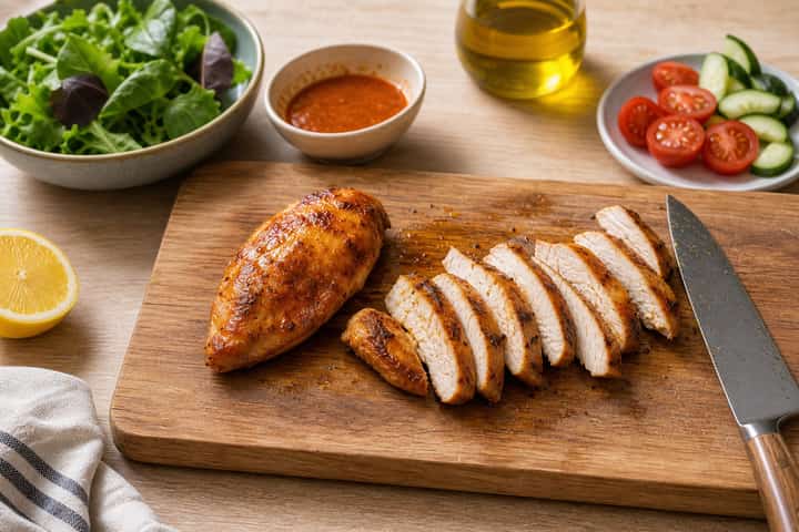 Chicken Piri Piri Salad Boxes cooking step 2: Start cooking.