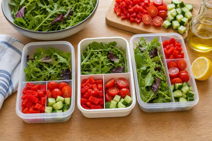 Tuna Pepper Salad Boxes cooking step 3: Build the flavour.