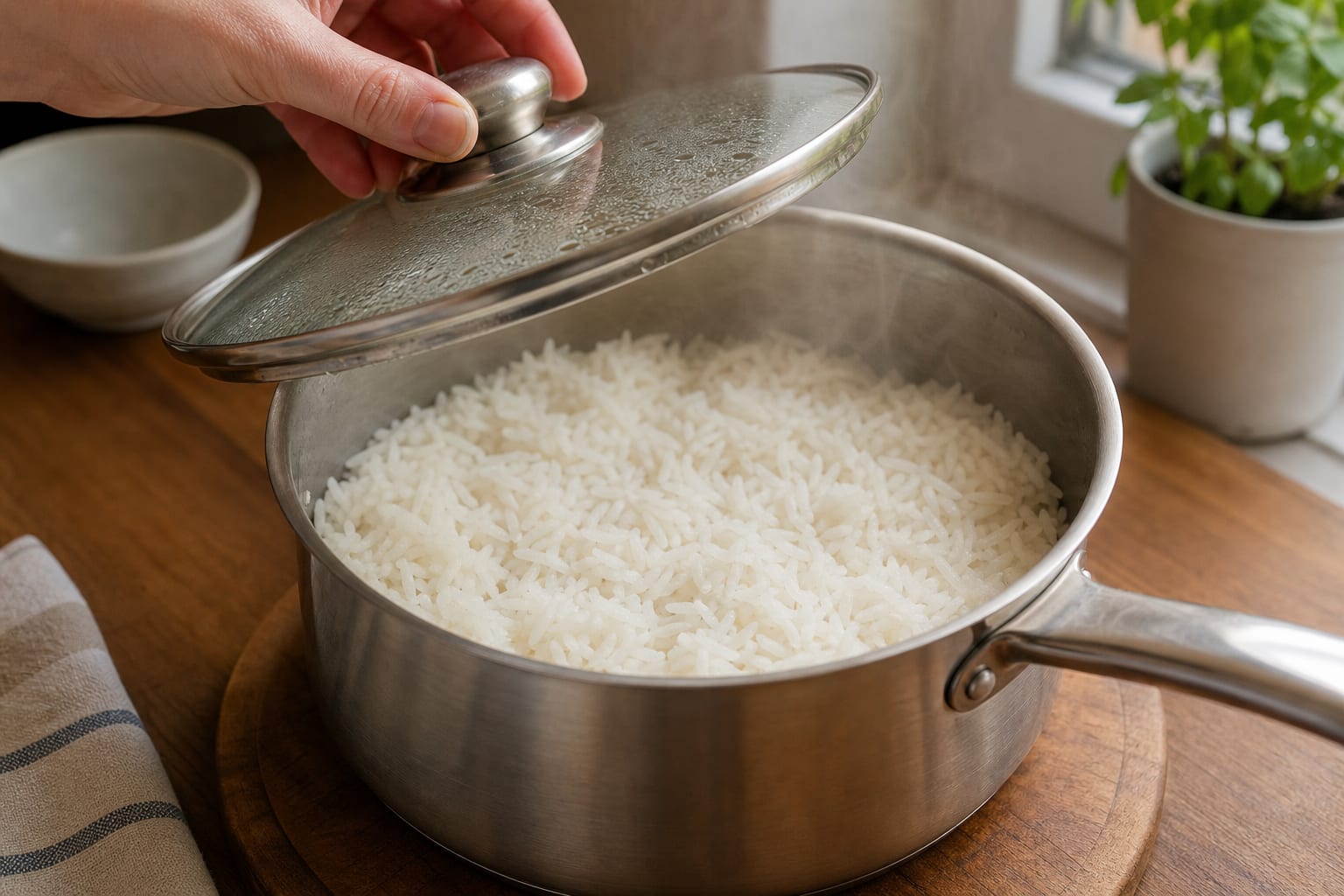Chicken Banh Mi Rice Salad Boxes cooking step 2: Cook the rice.