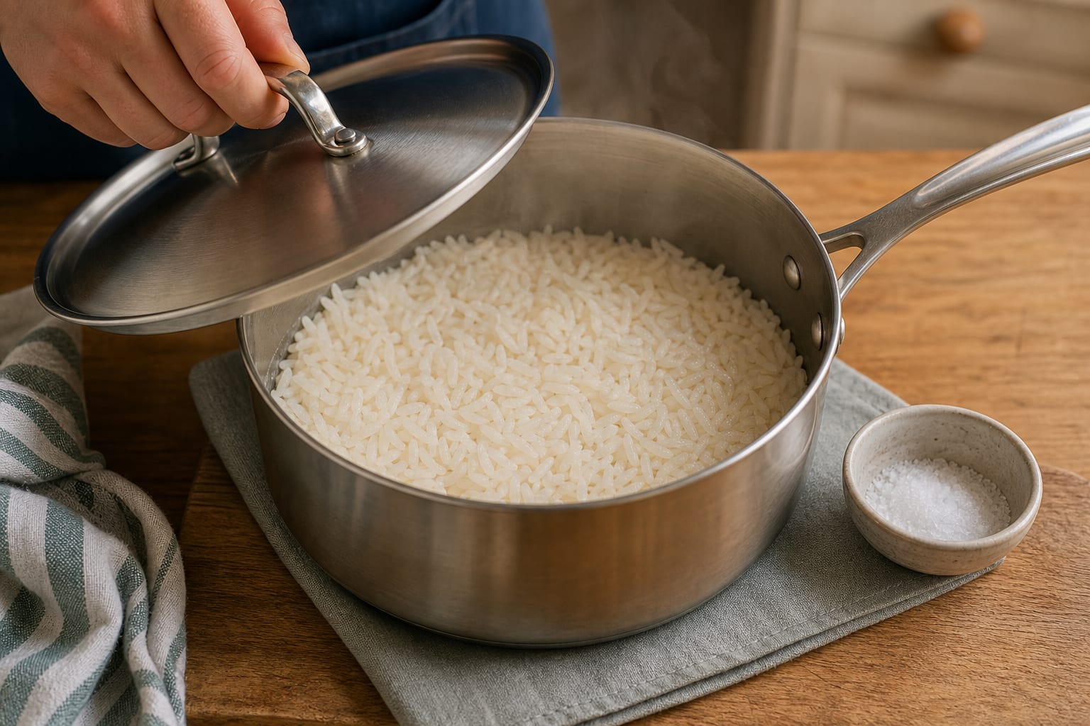 Cuban-Style Turkey Picadillo Rice Bowls cooking step 1: Cook the rice.