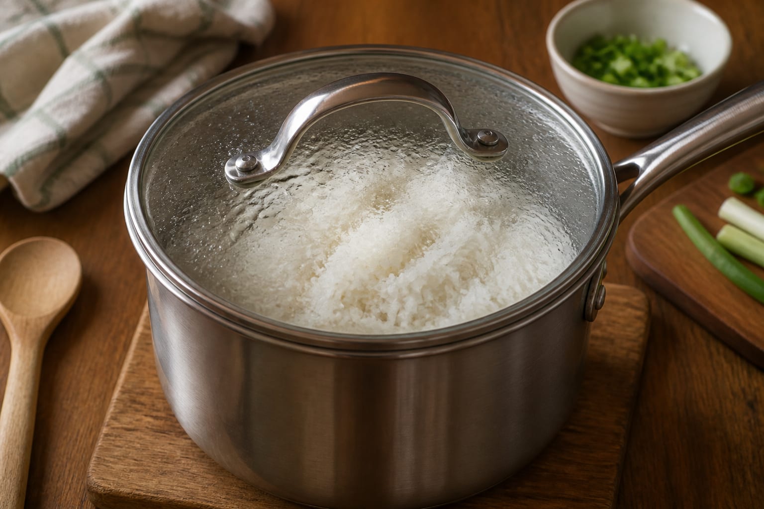 Korean-Style Beef Bulgogi Rice Bowls cooking step 2: Cook the rice.