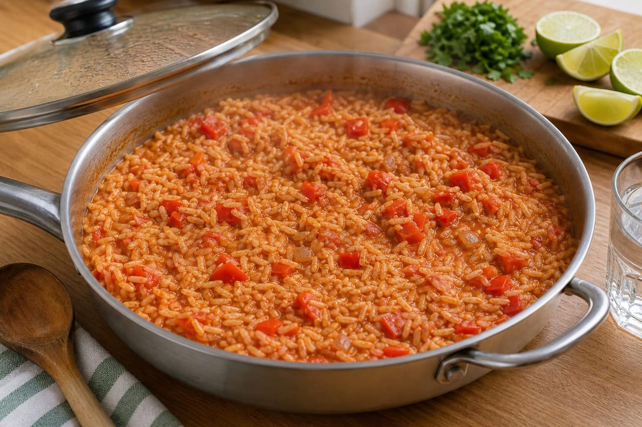Smoky Tomato Kidney Bean Rice cooking step 4: Steam the rice.