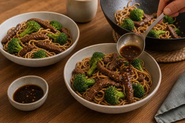 Beef Broccoli Stir Fry cooking step 6: Serve fast.