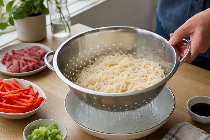 Beef Stir Fry Noodle Bowls cooking step 1: Get prepped.