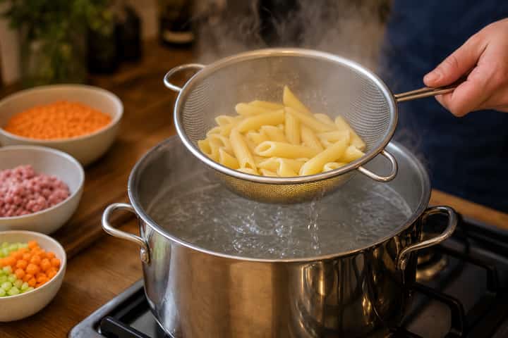 Turkey Lentil Bolognese cooking step 2: Start cooking.