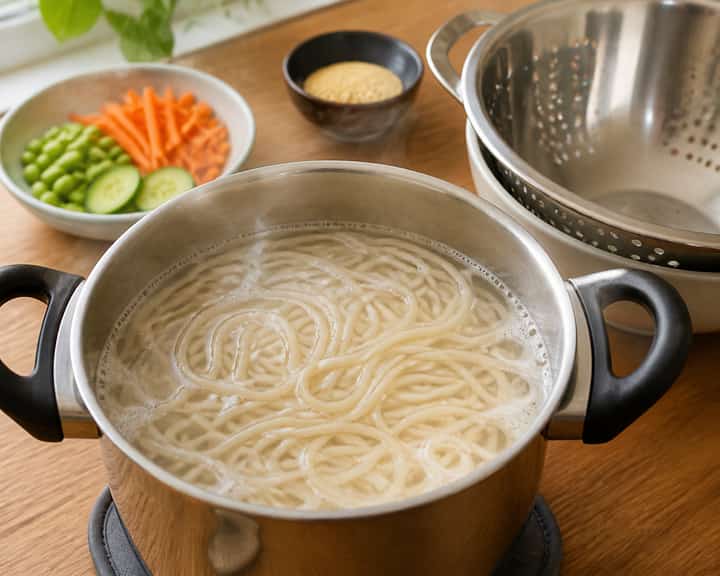 Veggie Noodle Lunch Boxes cooking step 1: Get prepped.